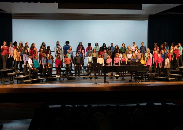 2023 All County Chorus Students Performing